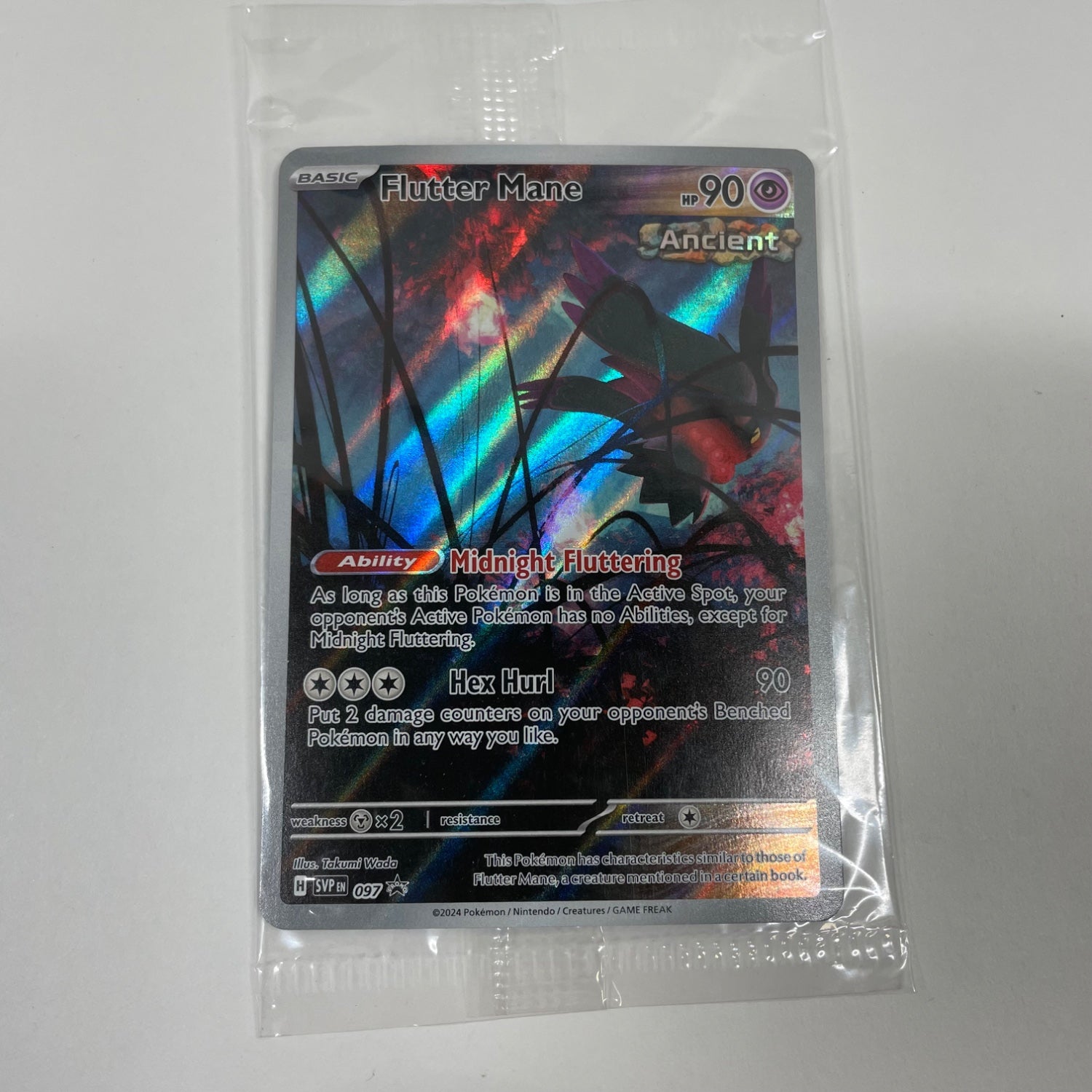 Flutter Mane 2024 Pokemon Scarlet & Violet Black Star Promos Center #097 CGC Authenticated 10 Card