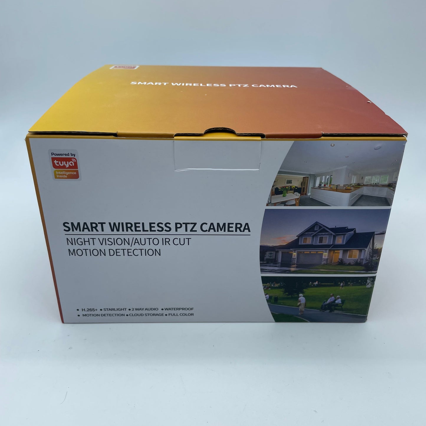 New Outdoor 360° PTZ Cam WiFi IP Smart Wireless Security Camera White