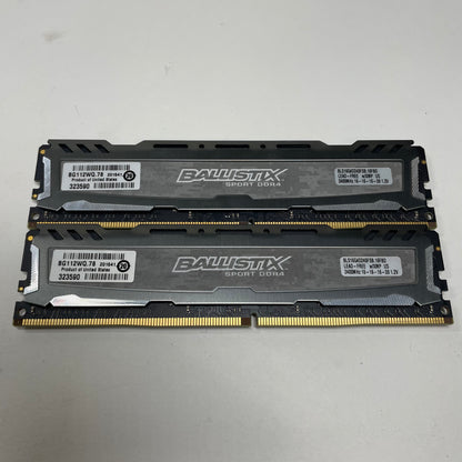 Micron  Ballistix 16GB (2x8GB) RAM DDR4 2400MHz BLS16G4D240FSB.16FBD RAM