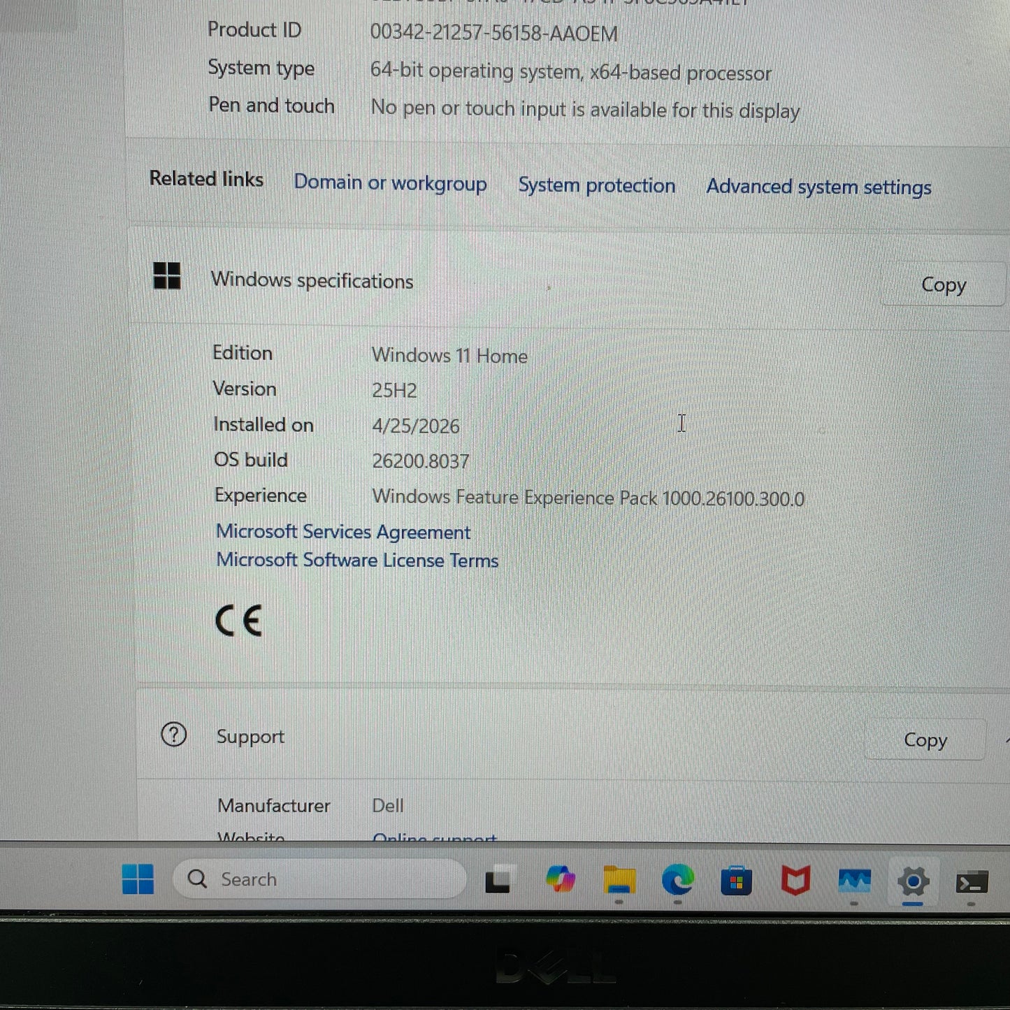 Dell G15 5530 15.6" i9-13900HX 2.2GHz 32GB RAM 1TB SSD 1TB SSD GeForce RTX 4060