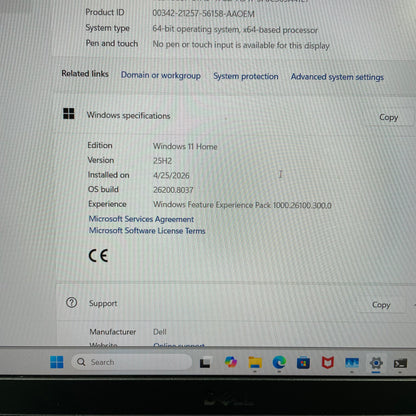 Dell G15 5530 15.6" i9-13900HX 2.2GHz 32GB RAM 1TB SSD 1TB SSD GeForce RTX 4060