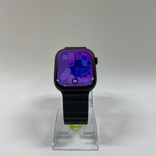 GPS Only Apple Watch Series 11 46MM Jet Black Aluminum Black Ocean Band 