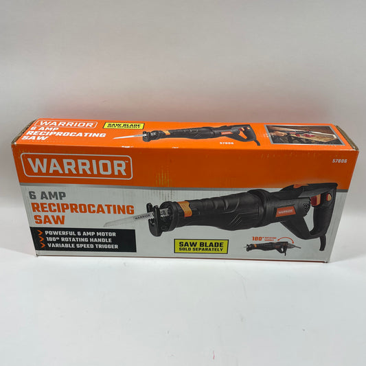 New Warrior 57806 120V Wired 6 Amp Reciprocating Saw With Rotating Handle