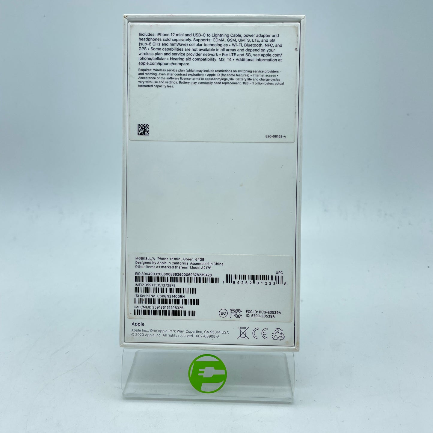 Broken Unlocked Apple iPhone 12 Mini 64GB 26.0 MG8K3LL/A Bad Screen Bad Battery