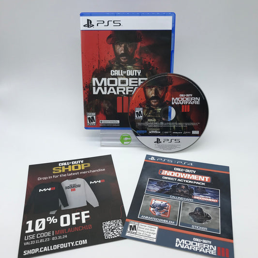 Call of Duty: Modern Warfare III (Sony PlayStation 5 PS5, 2023) With DLC