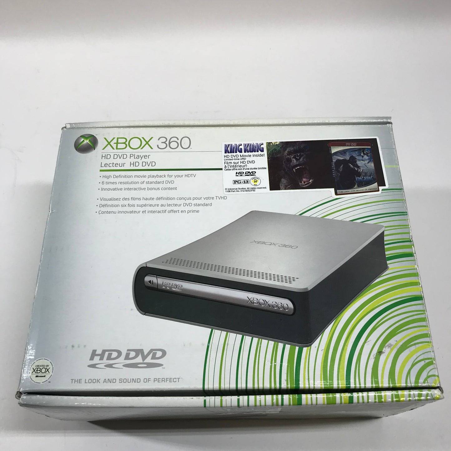 Microsoft HD DVD Player with King Kong HD DVD White 9Z5-00013 For Xbox 360